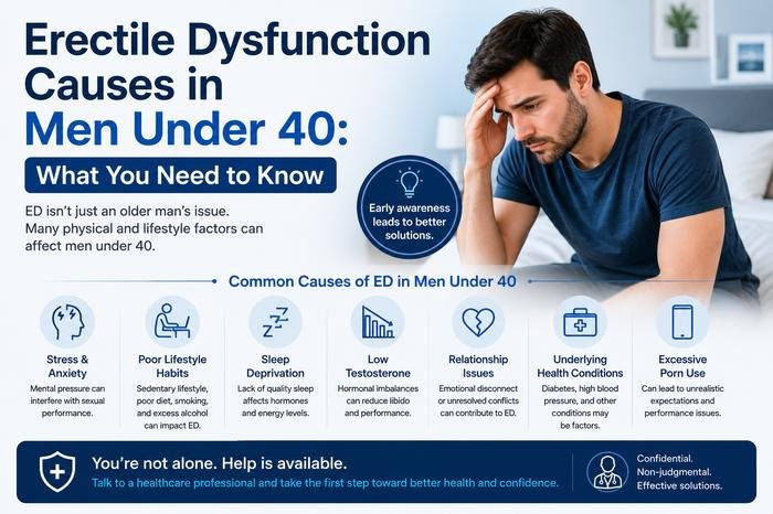 Erectile Dysfunction Causes in Men Under 40: What You Need to Know