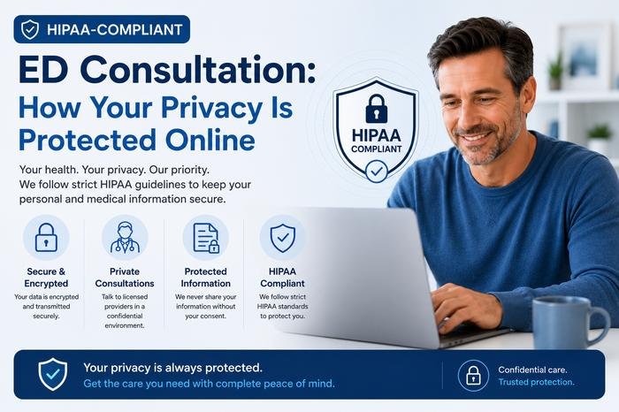 HIPAA-Compliant ED Consultation: How Your Privacy Is Protected Online