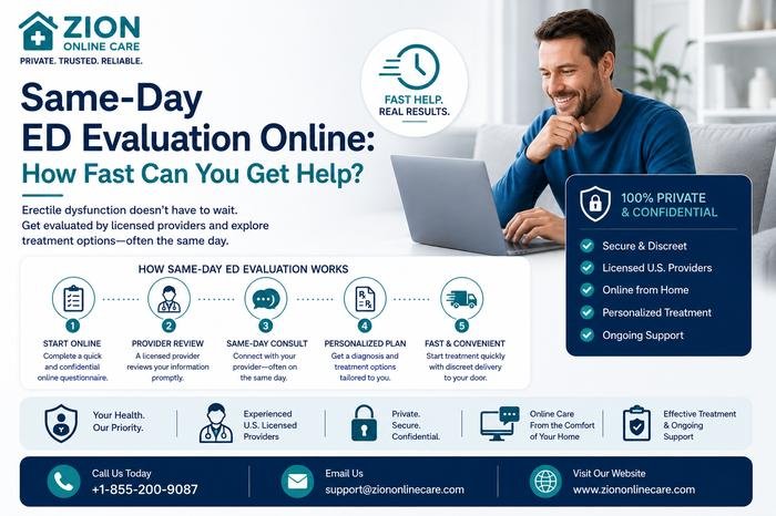 Same-Day ED Evaluation Online: How Fast Can You Get Help?