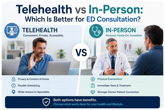 Telehealth vs In-Person: Which Is Better for ED Consultation?